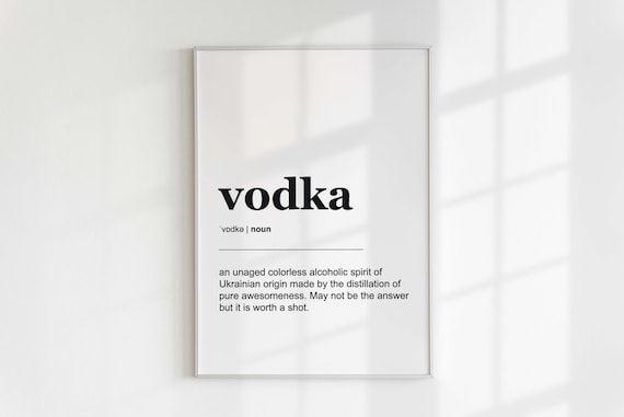 Vodka Definition Poster Digital Dictionary Print Funny - Etsy Vodka Definition Poster Digital Dictionary Print Funny - Etsy