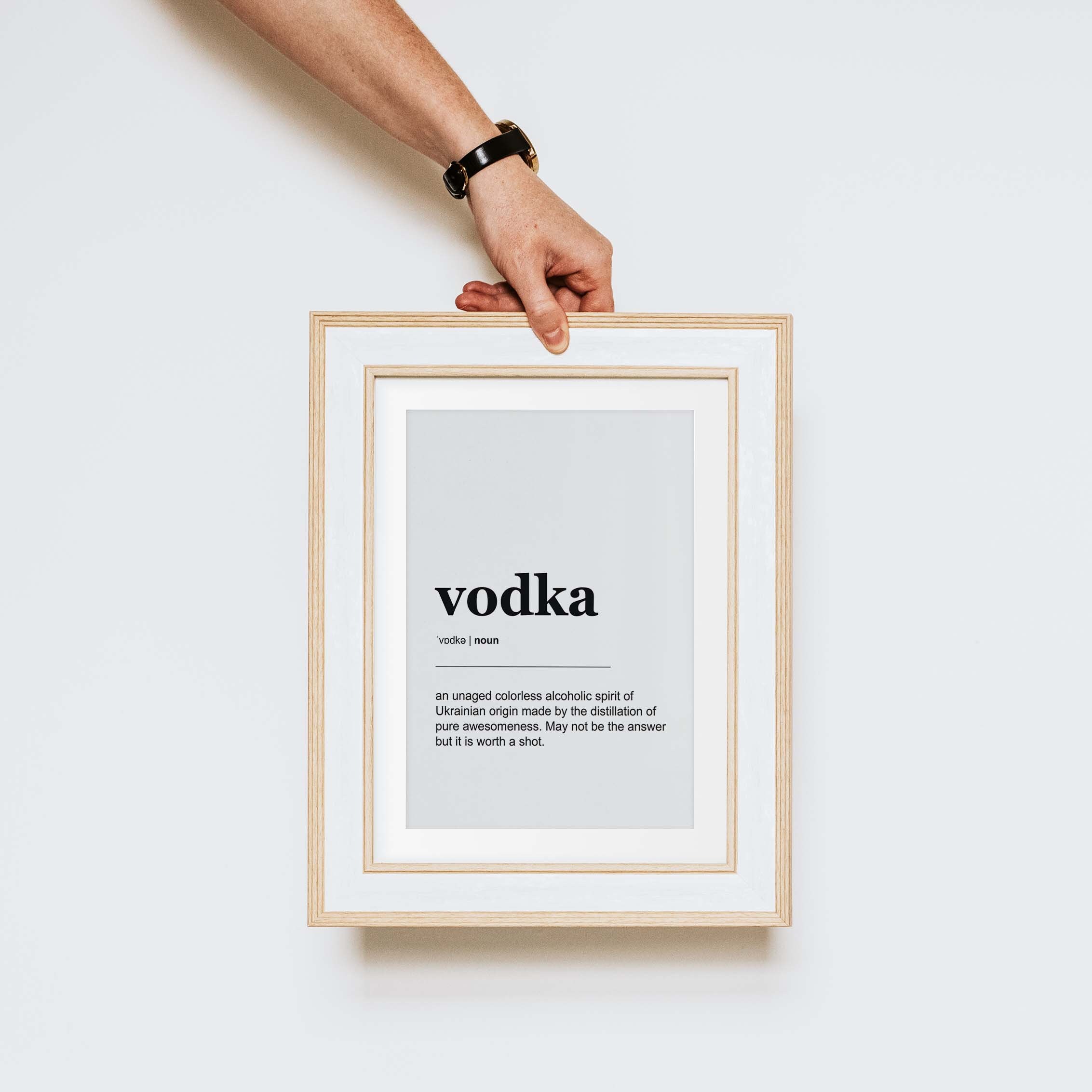 Vodka Definition Poster Printable Dictionary Print Funny Alcohol Art 