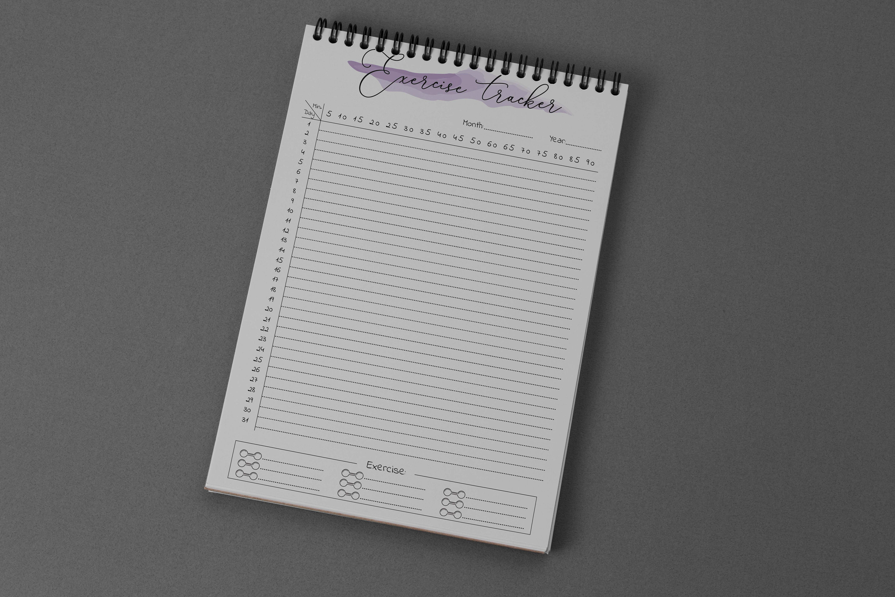 Exercise Tracker Printable Free Pdf