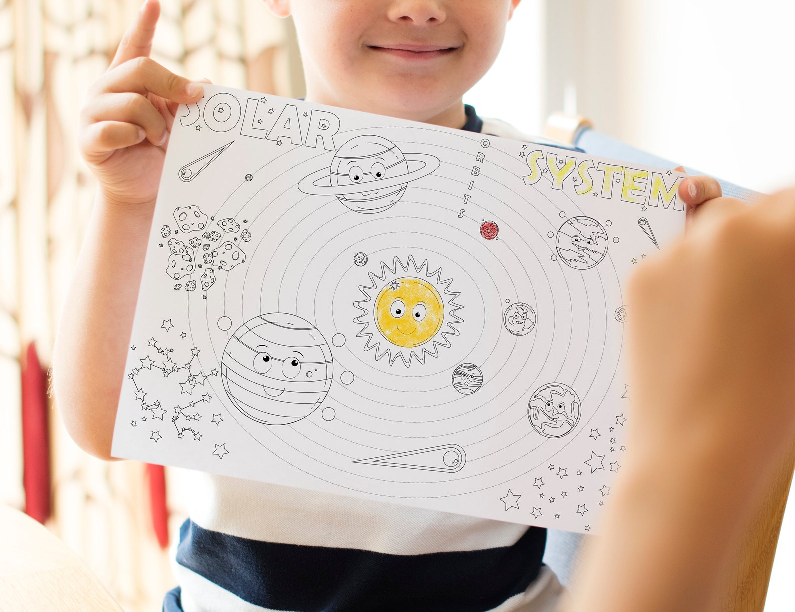 Outer Space Coloring Pages Solar System Poster Digital Download - Etsy ...