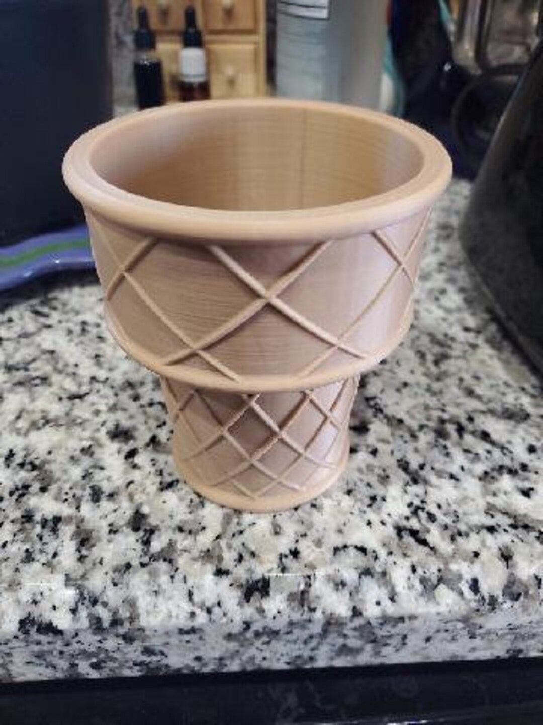 Ice Cream Cone Planter 3d Printed Etsy
