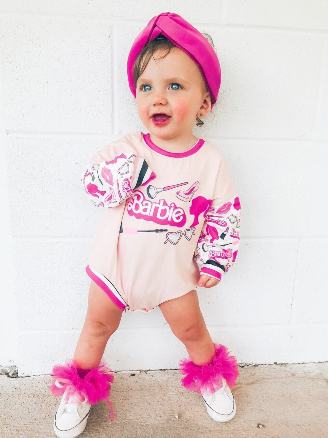 RTS Baby Girls Pink Doll Sweater Romper Pink Doll Romper Etsy