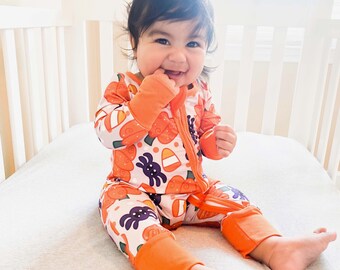 Hose Hut APAELEA 3pcs Neugeborenes Baby Kürbis Outfits My 1st Halloween Langarm Strampler Hose Hut APAELEA 3pcs Neugeborenes Baby Kürbis Outfits My 1st Halloween Langarm Strampler