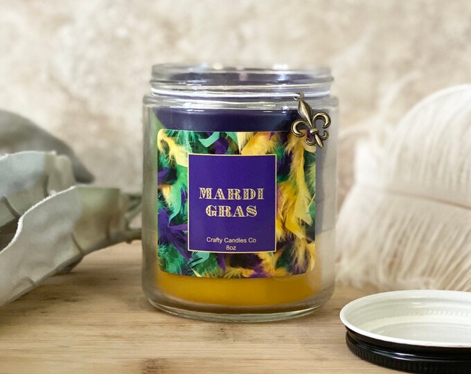 King Cake 9oz Martini Candle main image 0