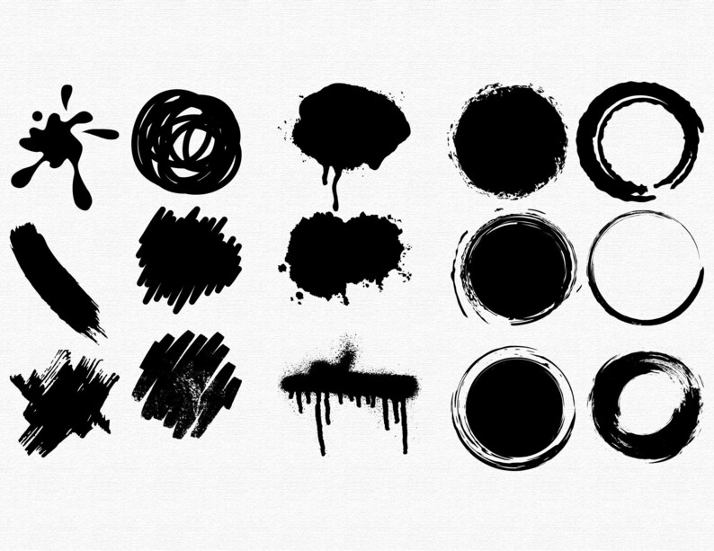 Paint Brush Stroke Svg Paint Brush Svg Key Ring Pattern Svg Etsy Canada