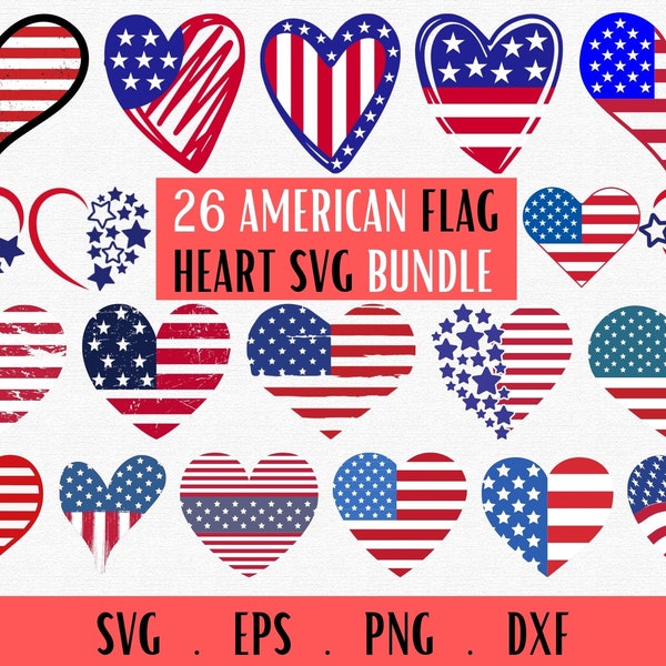 American Heart Flag Svg, American Flag Png, 4th of July Svg, Heart Usa Flag Svg, Patriotic Heart Svg, Distressed Flag Svg, Heart Flag Svg