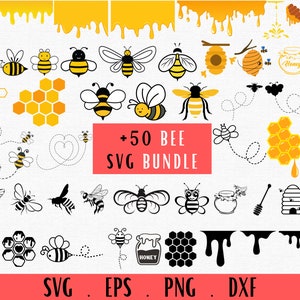 Bee Svg, Honey Bee Svg, Bumble Bee Svg, Bee Png, Honeycomb svg, Queen Bee Svg, Bee Hive Svg, Honey Pot Svg, Honey Drip svg, Bee Silhouette