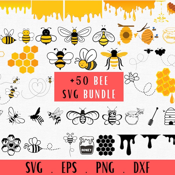 Abeja Svg, Abeja melífera Svg, Abejorro Svg, Abeja Png, Panal svg, Abeja reina Svg, Colmena de abejas Svg, Maceta de miel Svg, Goteo de miel svg, Silueta de abeja