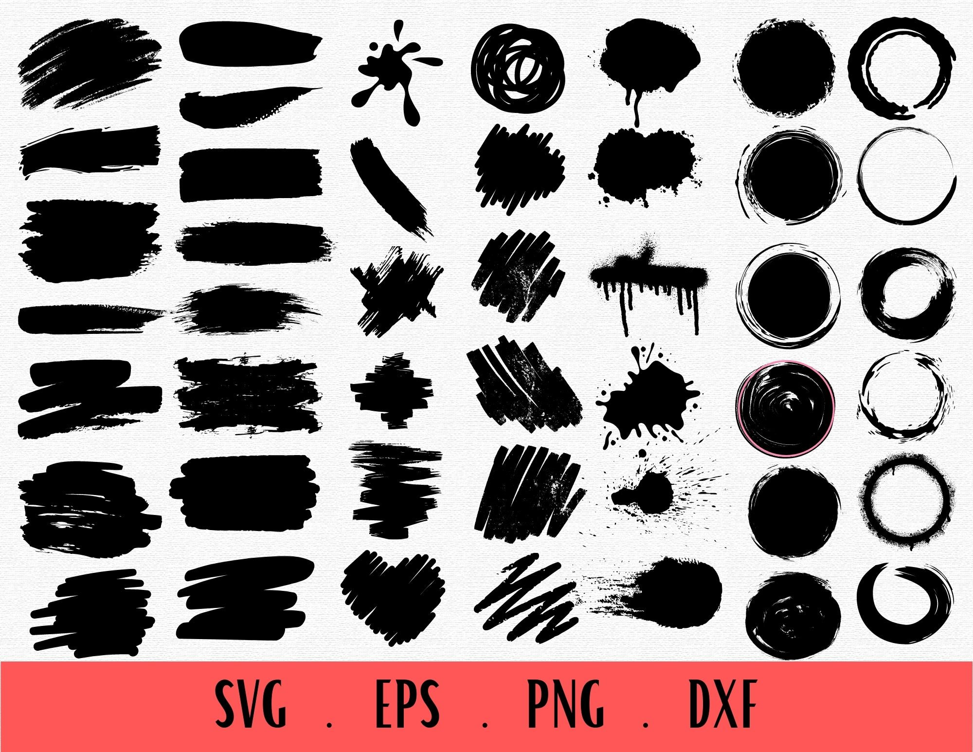 12 Paint Brush Strokes Svg, Svg Png, Bundle, Paint Brush, Paint Brush SVG,  Cricut Cut Files, Vinyl Cut Files, Cricut SVG, Cut Files 