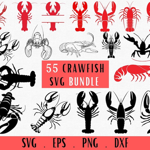 Crawfish Svg, Crawfish Png, Crawfish Boil Svg, Crawfish Clipart, Crawfish Sublimation, Louisiana Svg, New Orleans Svg, Crawfish Cut File