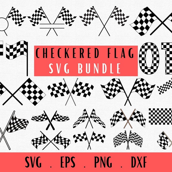 Checkered Flag Svg, Start Flags Svg, Checkerboard Svg, Racing Svg, Checked Numbers Svg, Racing Flag Svg, Clipart,Vector,Cut file, Monogram,