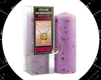 Velon Herboreo Combatiente / Herbal Candle Combatant