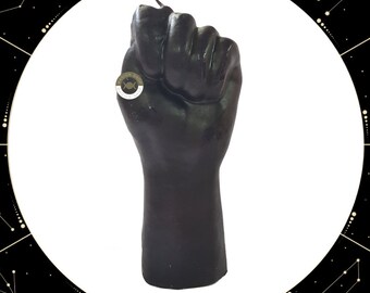 Black Fist Figure Candle 18cm / Black Fist Candle