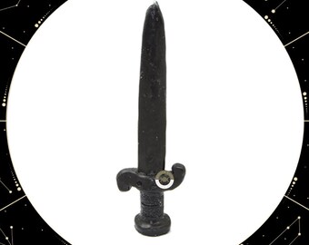 Vela Figura Espada Negra (Eliminar Magias, Hechizos) / Black Sword Candle