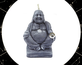 Vela Buda Color Perla / Pearl Buddha Candle