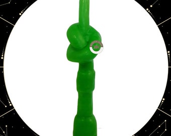 Groene knoopkaars, obstakels op het werk overwinnen / groene knoopkaars