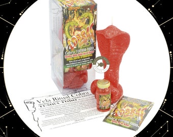 Cobra Ritual Grave Everything, Love / Jinx Remover, Love Candle, Sort