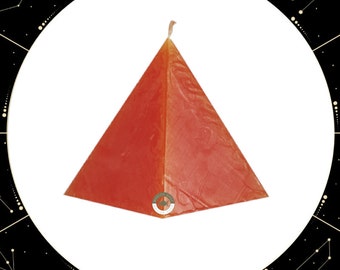 Vela Piramide Roja, Abrecaminos Amor / Red Pyramid Candle, Open Roads Love