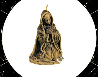 Vela Figura Virgen Maria (Dorado) / Virgin Mary Candle