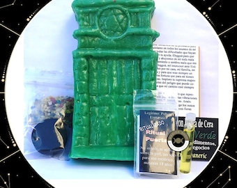 Green Door Ritual, Business, Work / Green Door Candle, Spell