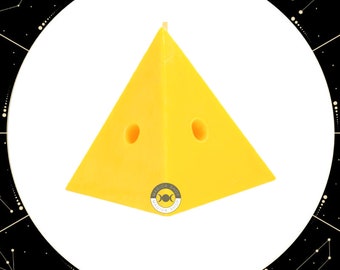 Yellow Pyramid Candle CARGA (Abrecaminos Economia) / Yellow Pyramid Candle, Charge (Money)