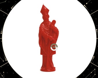 Saint Cyprian Image Candle (Against Magic, Protection) / St Cyprian Candle