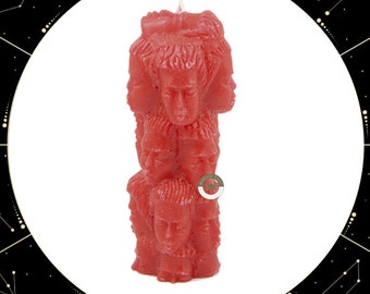Red Thousand Faces Figure Candle (Love) / Red Thousand Faces Candle, Love