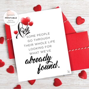 Carta imprimible del Día de San Valentín, Carta de Amor, Tarjeta de Aniversario de San Valentín para marido esposa novio novia Descarga Digital 176