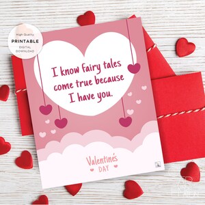 Carta imprimible del Día de San Valentín, Carta de Amor, Tarjeta de Aniversario de San Valentín para marido esposa novio novia Descarga Digital 186