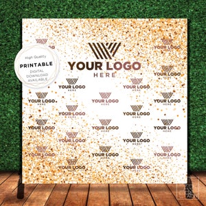 Company Custom Logo Backdrop Banner, Step and Repeat Business Event ...