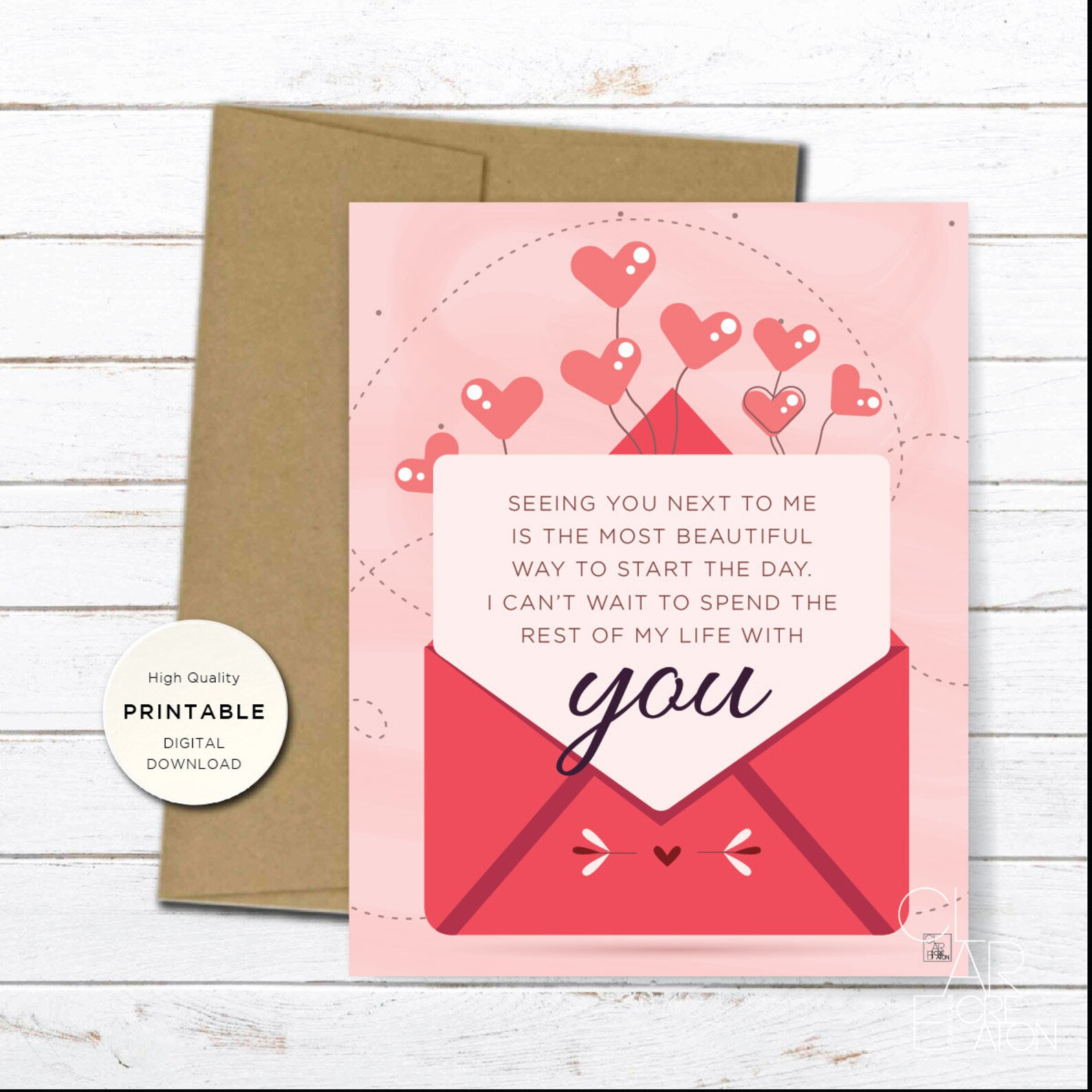 Printable Valentine's Day Letter Love Letter Valentines | Etsy