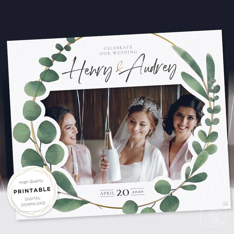 Personalized Photo Booth Frame Bridal Shower Photo Booth Etsy