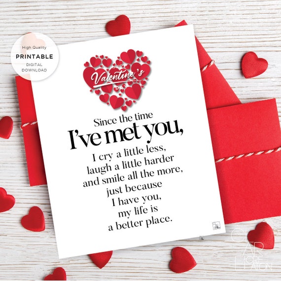 Printable Valentine s Day Letter Love Letter Valentines Etsy