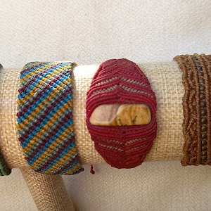 Macrame cuff bracelet