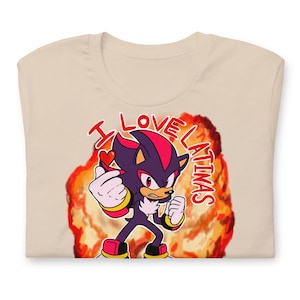 Shadow the hedgehog, t-shirt, gaming, Hispanic heritage month, sonic, sonic the hedgehog, unisex t-shirt