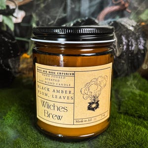 Witches Brew candle, Fall scented candle, Halloween candle