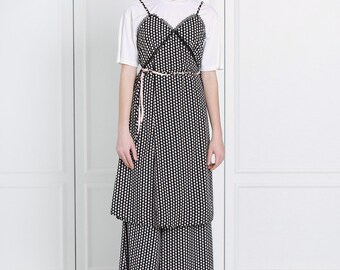 Black Tiered Skirt LBYL A Korean designer made in Korea