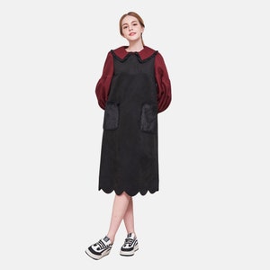 Scarb pocket suede dress2option, A Korean designer, LBYL, made in Korea image 5