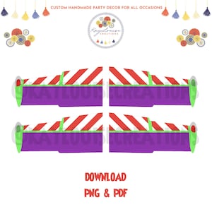 Buzz Lightyear Wings PNG & PDF Download - Single Layer