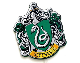 Harry Potter Slytherin Logo Crest Birthday Party Cake Topper 