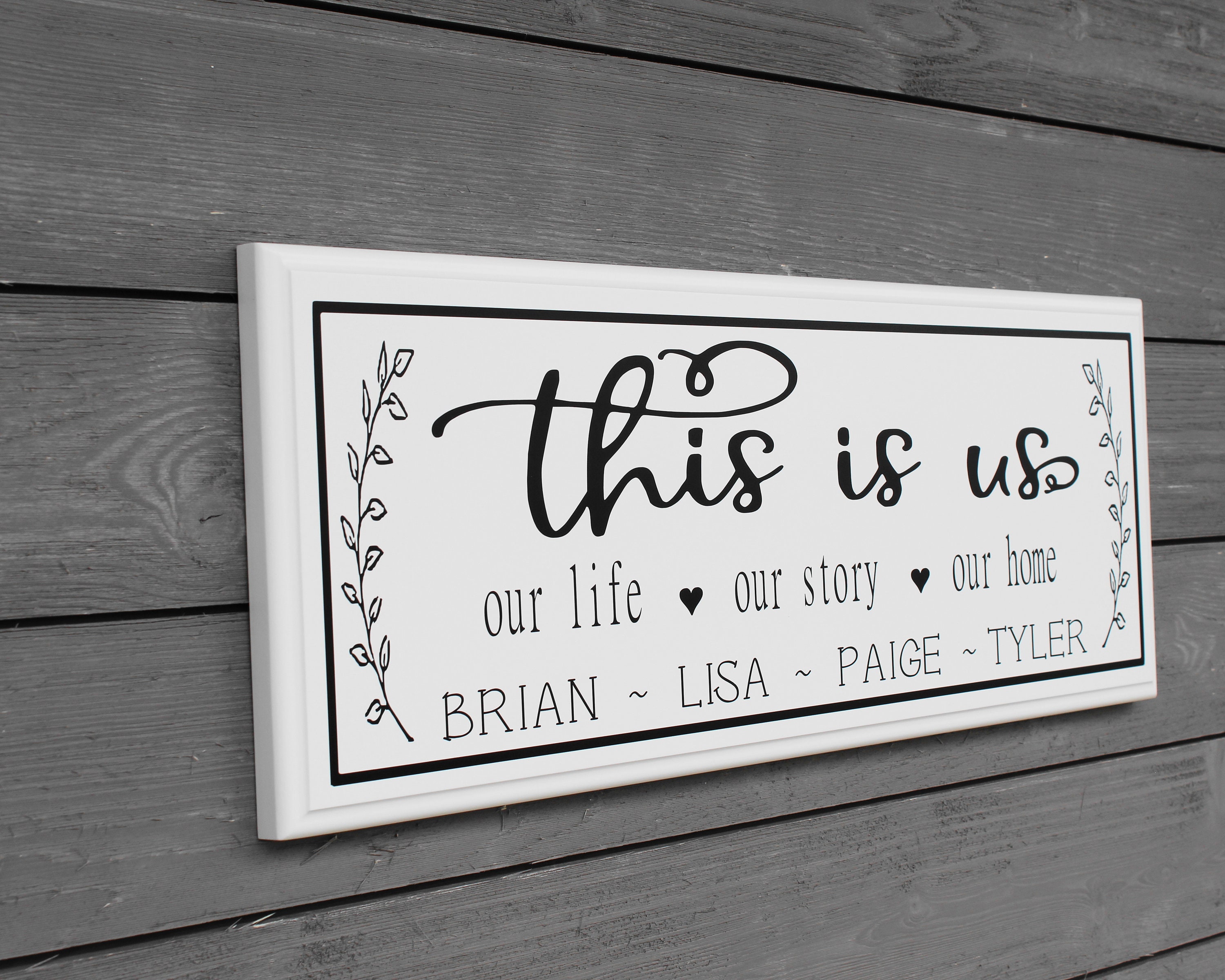 This is Us Personalized Signour Life Our Story Our Home Personalized
