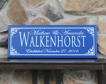 Wedding personalized sign-Couple personalized sign