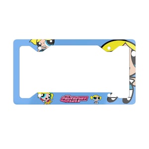 The Powerpuff Girls Bubbles License Plate Frame