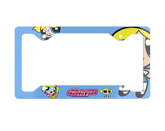 The Powerpuff Girls Bubbles License Plate Frame