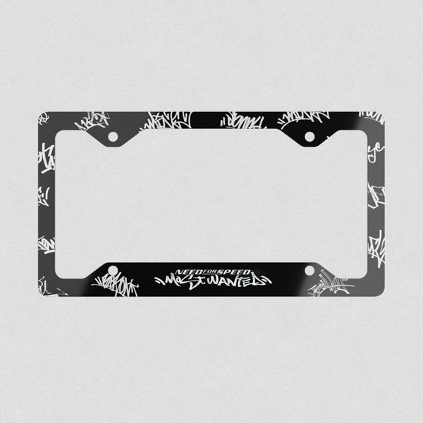 Need For Speed Most Wanted Blacklist License Plate Frame