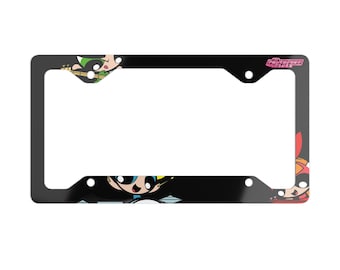 The Powerpuff Girls Band License Plate Frame