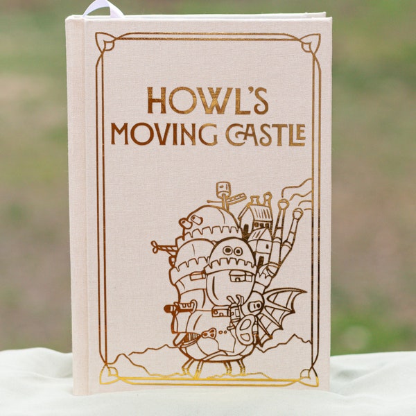 Howl's Moving Castle by Dianna Wynne Jones // Cloth Rebound Special Edition Book // MADE TO ORDER