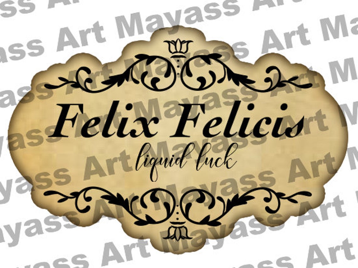 Felix Felicis Harry Potter Inspired Potion Labels DIGITAL | Etsy