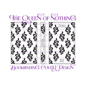 The Queen of Nothing Bookbinding Cover Design PNG // Vinyl Book Cover Design // Penguin Clothbound Classics *DIGITAL DOWNLOAD*