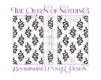The Queen of Nothing Bookbinding Cover Design PNG // Vinyl Book Cover Design // Penguin Clothbound Classics *DIGITAL DOWNLOAD*